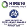 Athena Bi-levelling Tracked Scissor lift won the 2016 Hire 16 Award for Best New Product Access