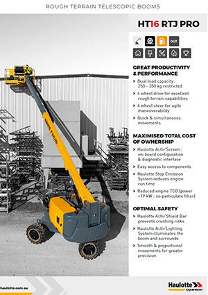 Haulotte Diesel Articulating Boom Lift HA16 RTJ PRO Brochure
