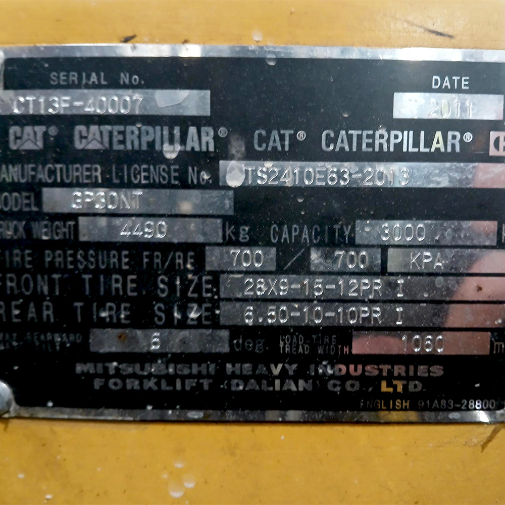 Used Cat 3.0T LPG Forklift - GP30NT-C - Image 4