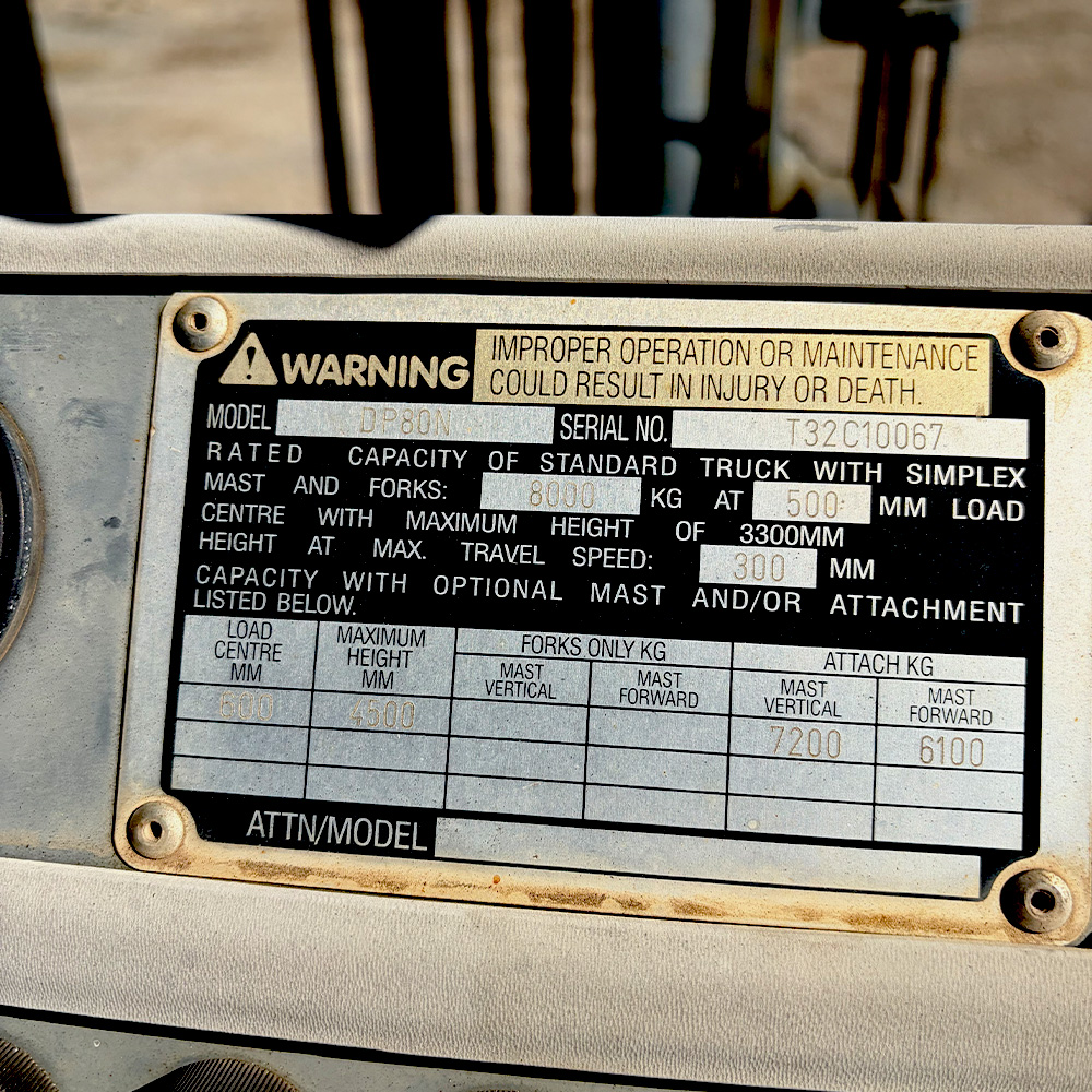 Used Cat 8.0T Diesel Forklift - Image 5