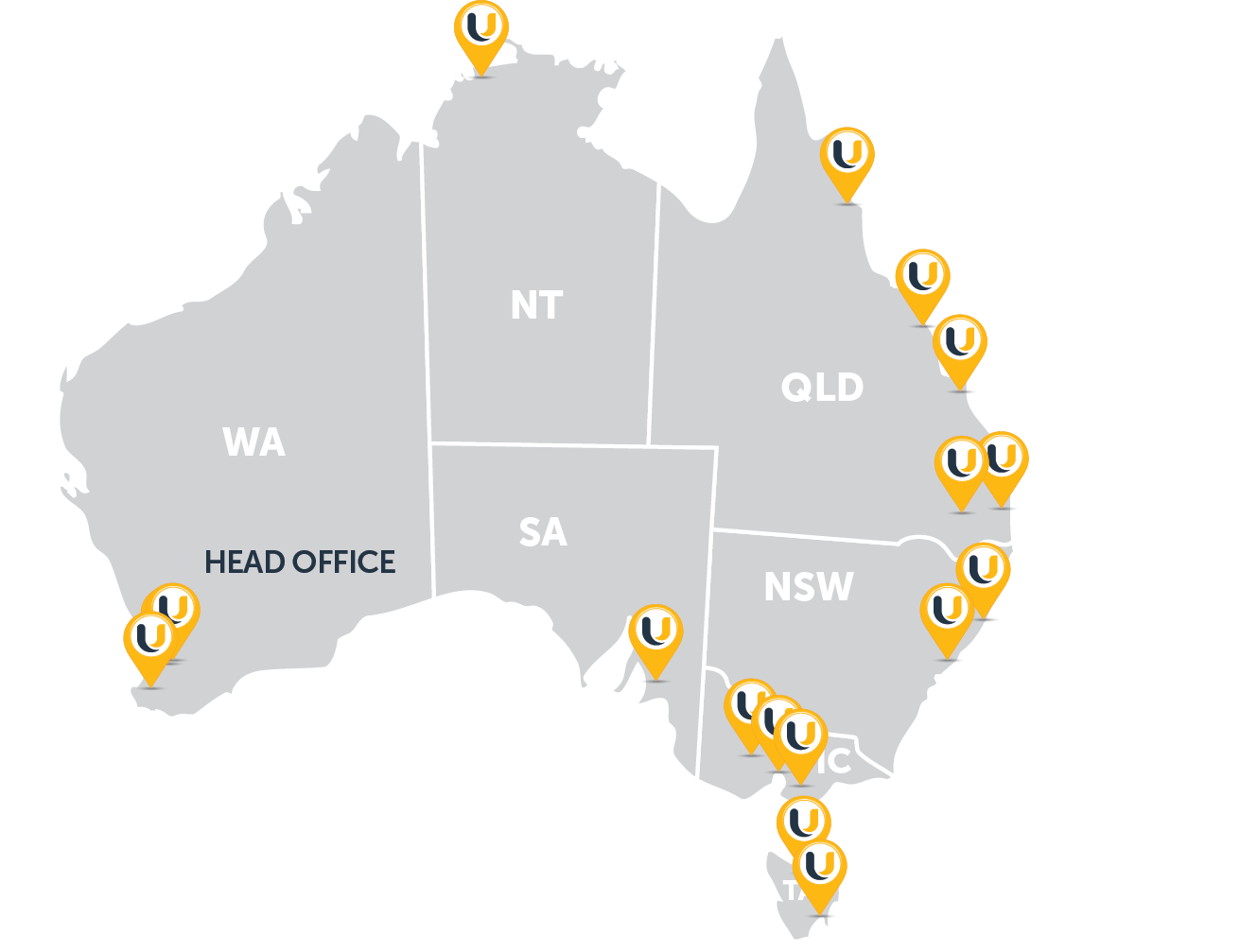 United Branches in Australia