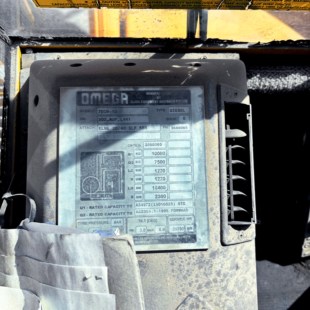 Used Omega 10T Diesel Container Handler - 7ECH-10 - Image 12