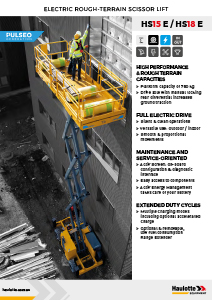 Haulotte Electric All Terrain Scissor Lift HS15-18 E PRO Brochure
